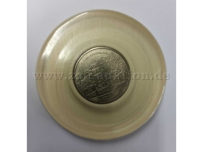 Gedenkmünze 75 Jahre Kinderklinik Greifswald mit Hülle