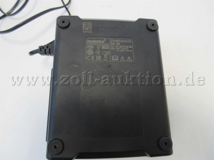 Metabo Ladegerät Unterseite