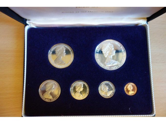 FIRST COINAGE OF BITISH VIRGIN ISLANDS -Vorderseite-