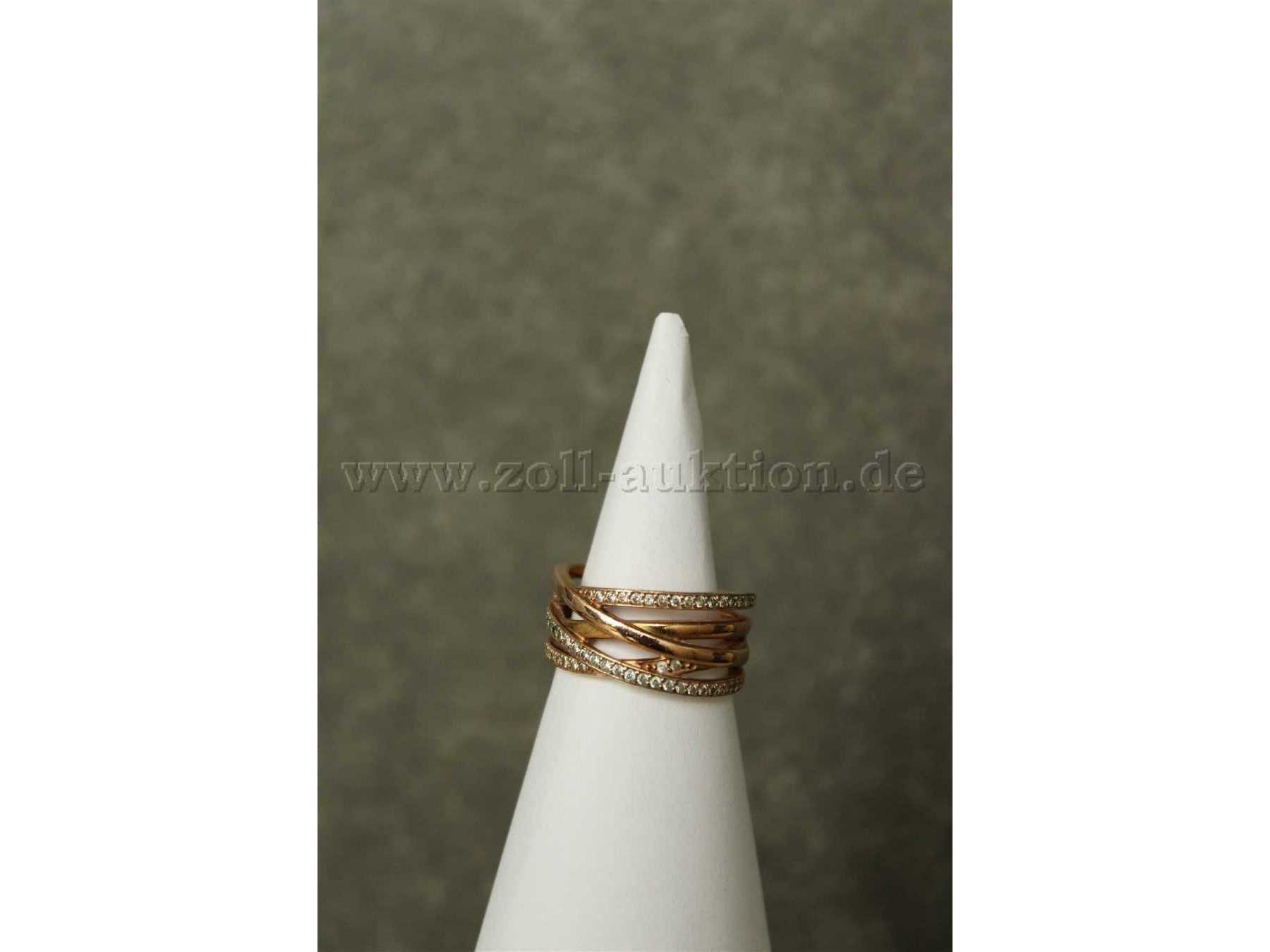 Ansicht Ring mit Zirkoniasteinen