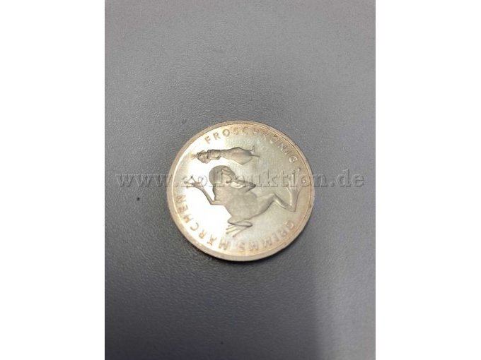 Ansicht 20 EUR Silbermünze Grimms Märchen Froschkönig"