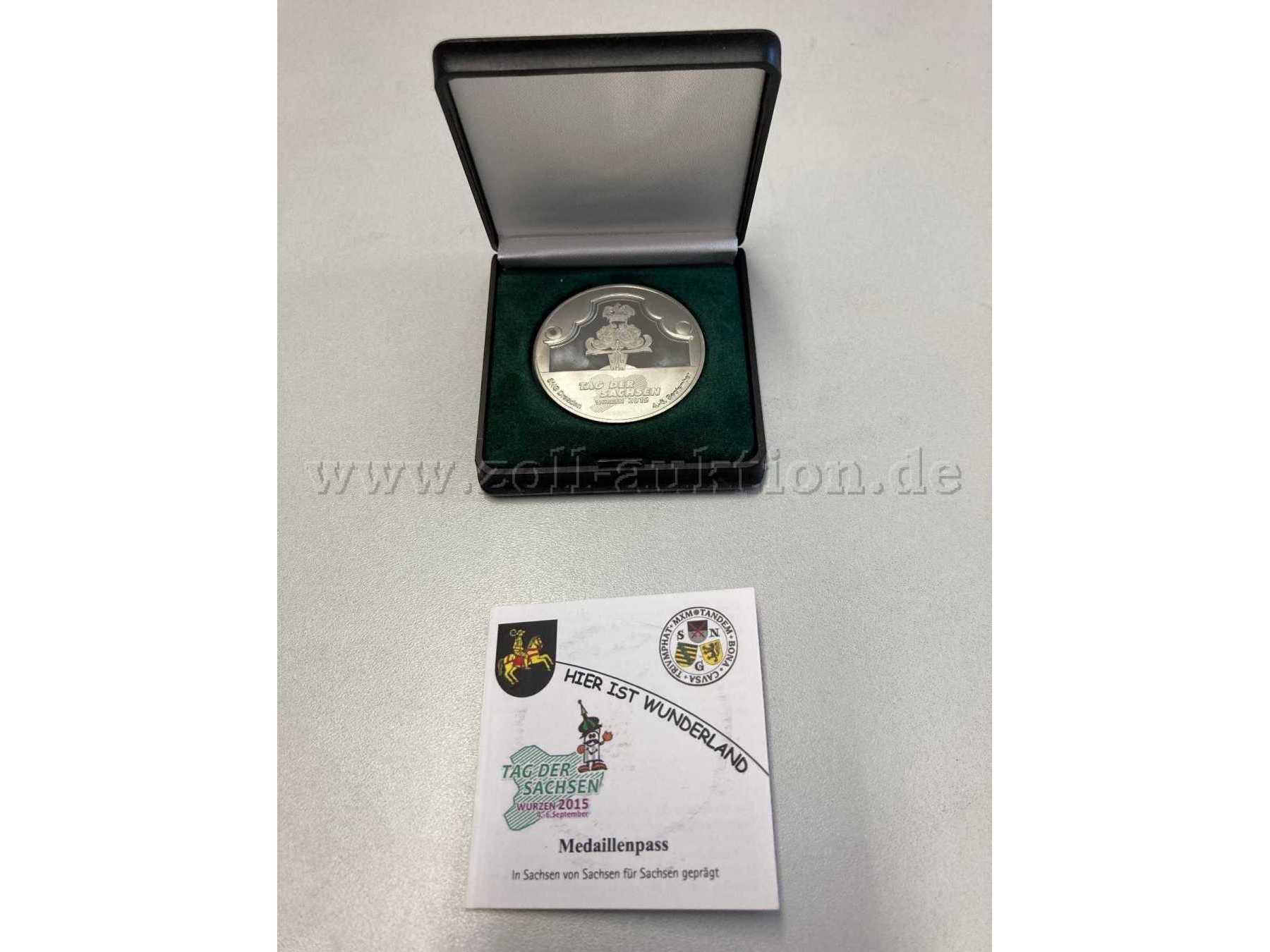 Ansicht Silbermünze "Tag der Sachsen Wurzen"