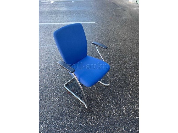Stoff blau
