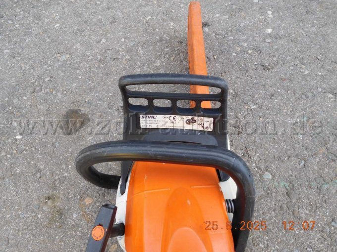 Motorsäge Typenschild