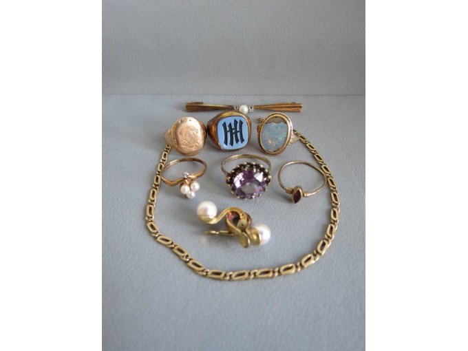 1 Konvolut Vintage Schmuck, 33,63 g, 585er Gold – foto 6 – kavel bij Zoll-Auktion, Hannover