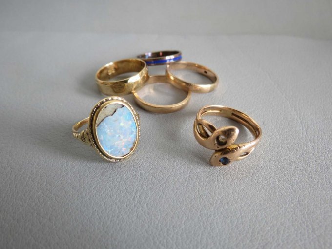 1 Konvolut Vintage Schmuck, 33,63 g, 585er Gold – foto 2 – kavel bij Zoll-Auktion, Hannover