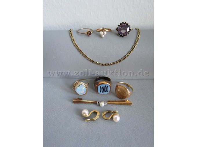 1 Konvolut Vintage Schmuck, 33,63 g, 585er Gold – foto 8 – kavel bij Zoll-Auktion, Hannover