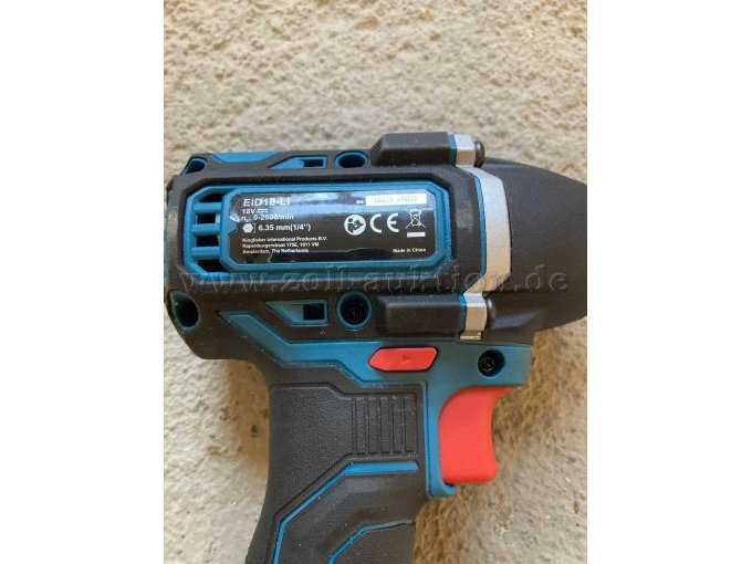 Erbauer EID 18 Li Brushless Schlaggerät CE Zeichen