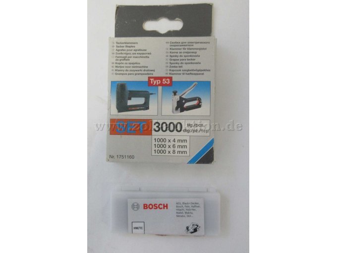 Tackerklammer, Hobelmesser Vorderseite