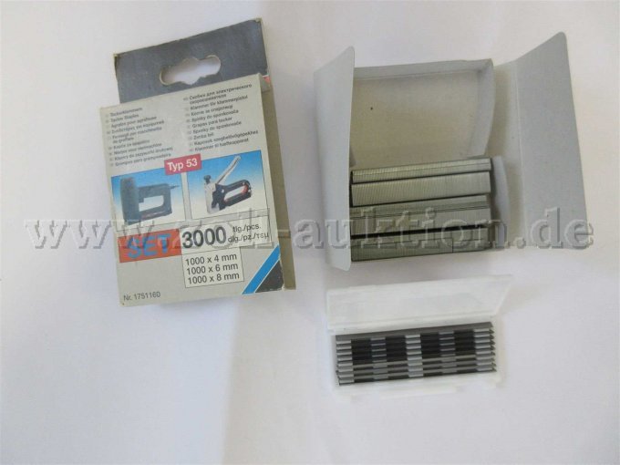 Tackerklammer, Hobelmesser Inhalt