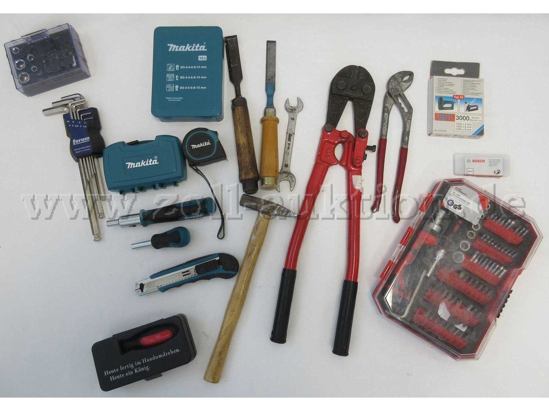 Konvolut Werkzeuge, 18 Teile