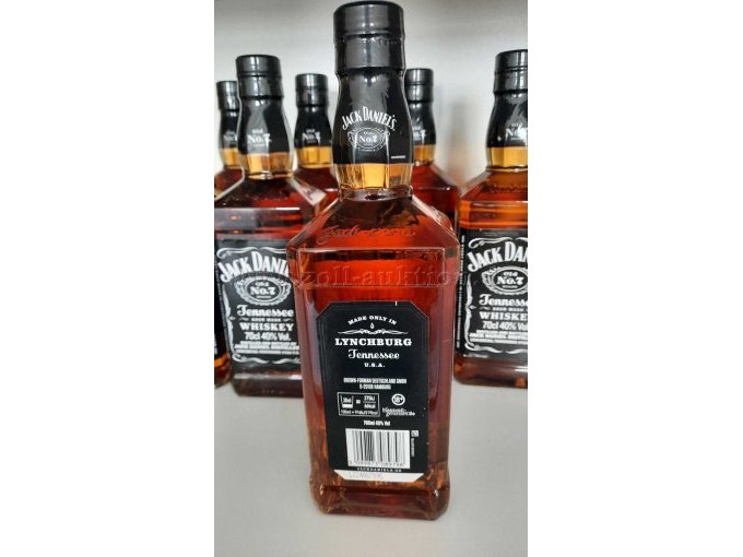 Abbildung Rückseite Etikett Jack Daniels Tennessee Whiskey