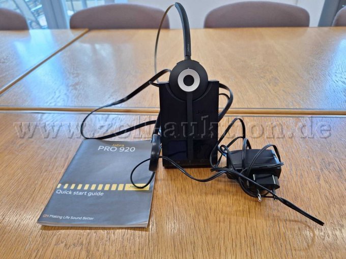 Jabra PRO Headset + Ladestation + Betriebsanleitung