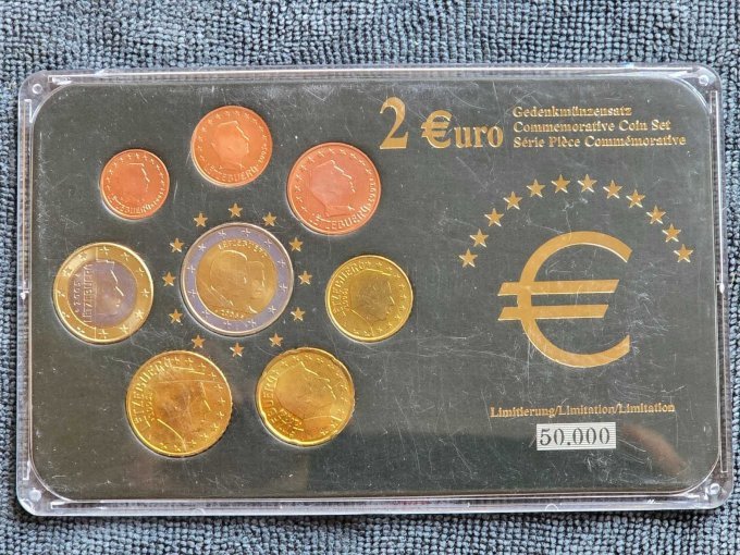Gedenkmünzensatz Luxemburg mit 2-Euro Münze GH Henri
