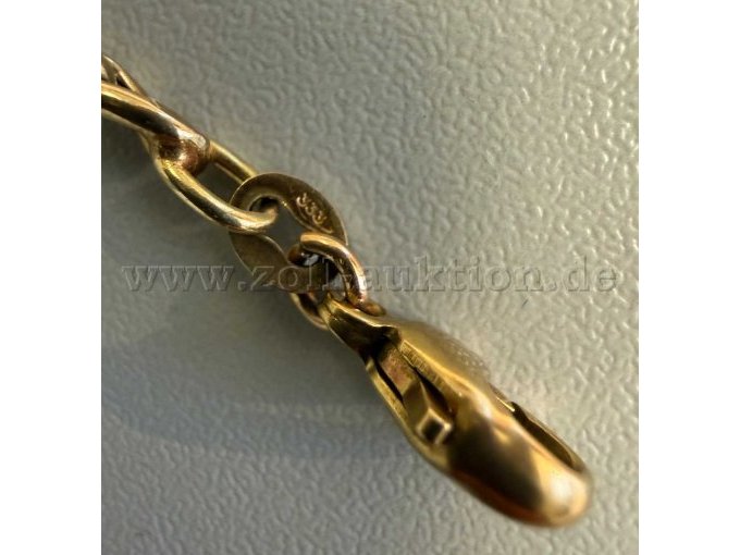 1 Konvolut aus 1 Goldkette 333'er, 1 Goldring in 585'er Gold und 1 Silbermünze 925 – foto 3 – kavel bij Zoll-Auktion, Hannover