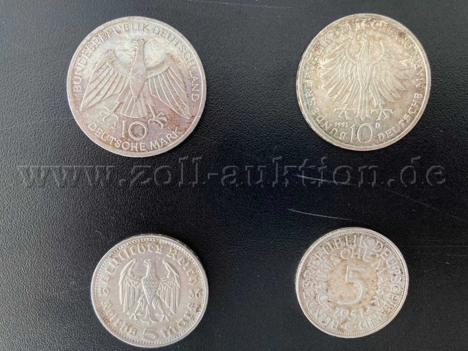 4 Münzen Rückseite