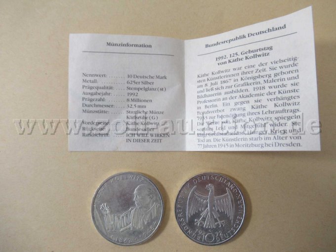 10 DM Münzen, Ansicht 2