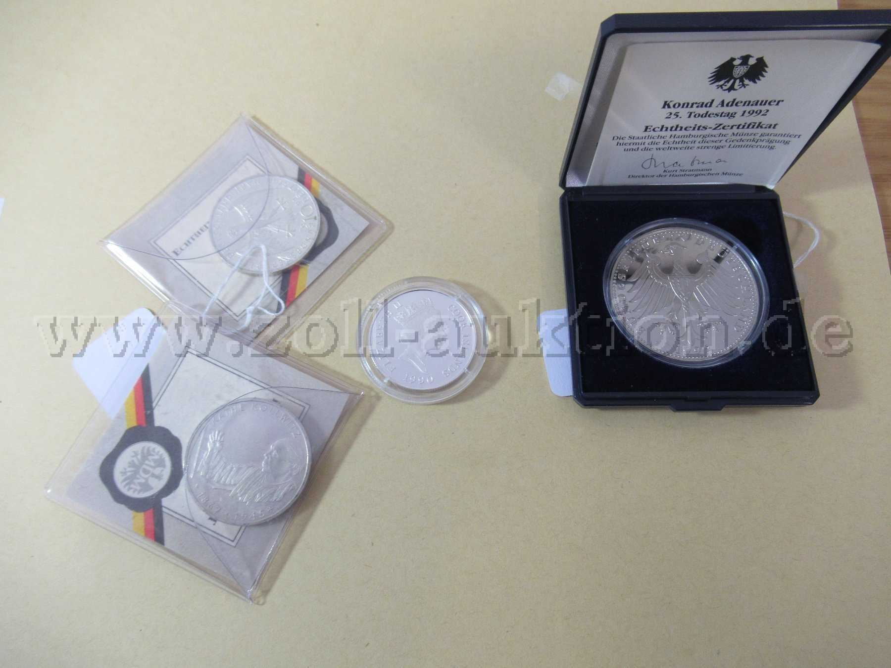 Konvolut vier Münzen