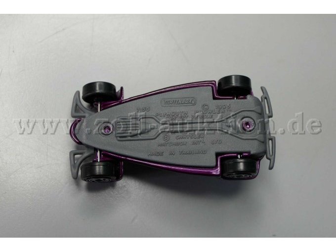 Matchbox 1995 Plymouth Prowler Ansicht von unten