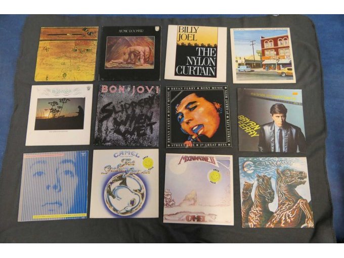 Ansicht der Vorderseite der ersten  12 Stk. Schallplatten