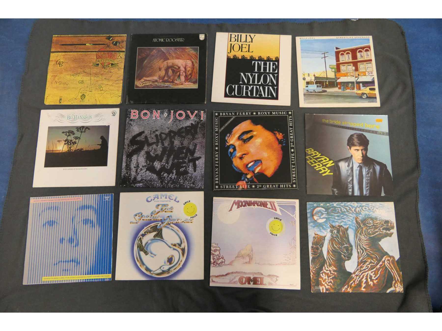Ansicht der Vorderseite der ersten  12 Stk. Schallplatten