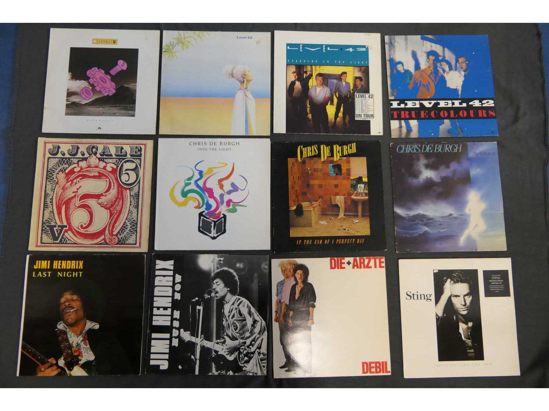 Vorderseite Cover der ersten 12 Schallplatten