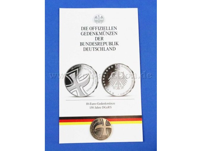 Vorderseite Münze 150 Jahre DGzRS