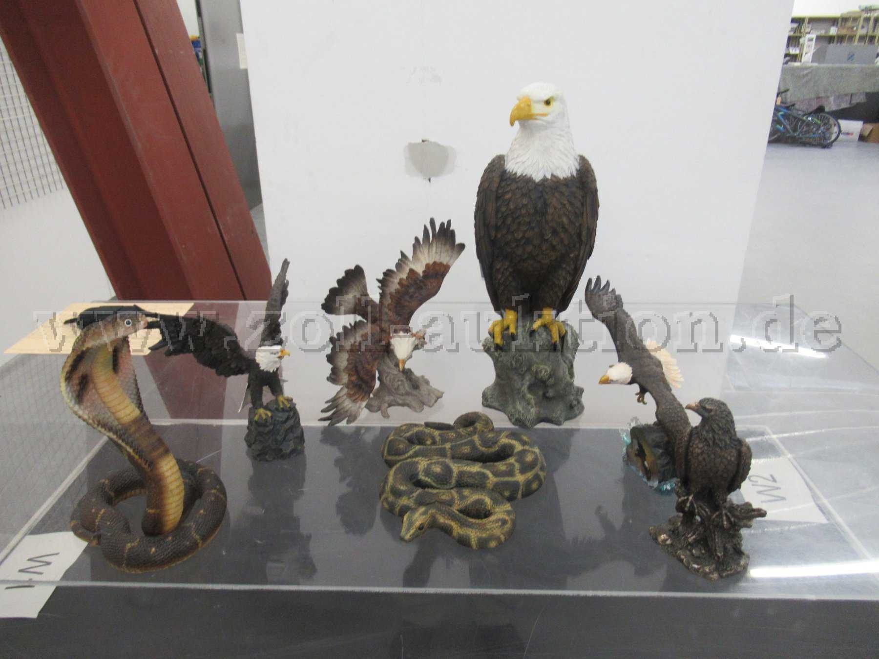 Gesamtansicht der Tierfiguren