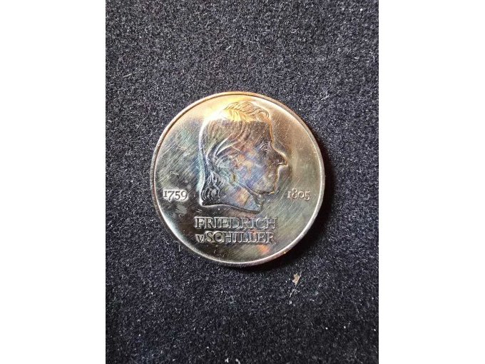 Rückseite 20 Mark der DDR "Friedrich von Schiller"
