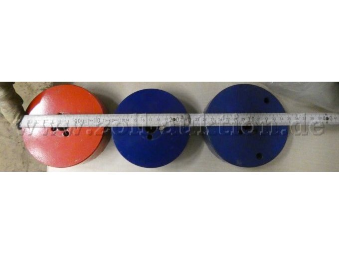 Durchmesser dreier Lochsägen