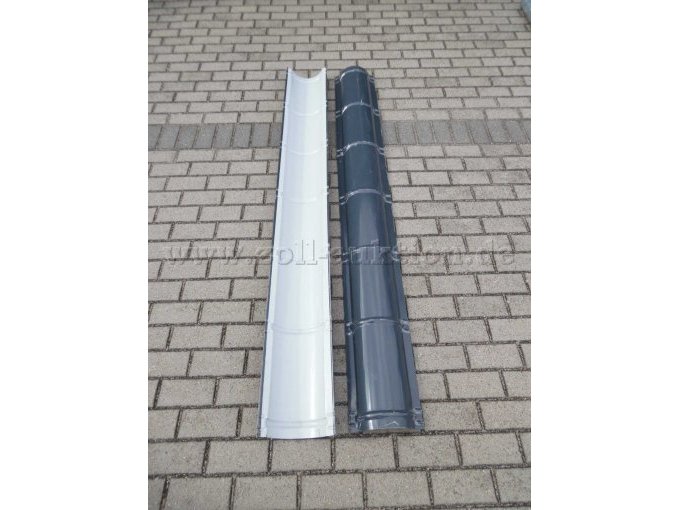 Rohrverkleidung schwarz-silber