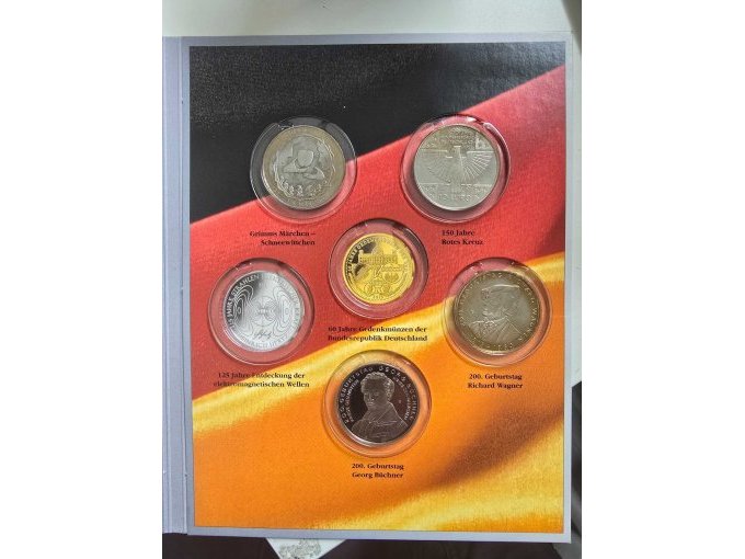 Booklet mit den 4 Münzen
