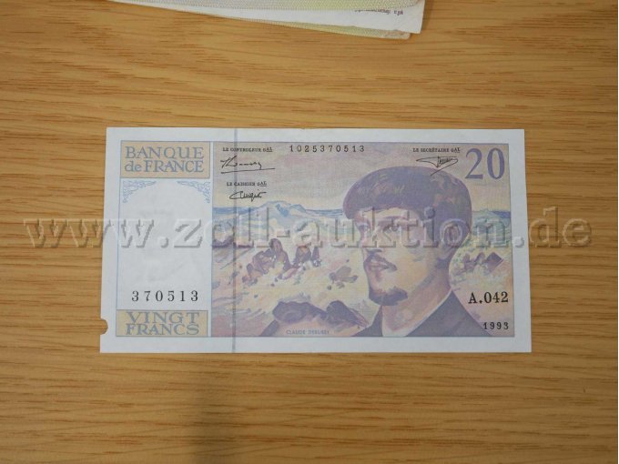 Französicher Francs Vorderseite