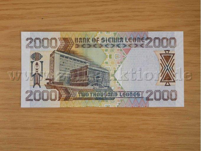 2.000 Leones Banknote Rückseite