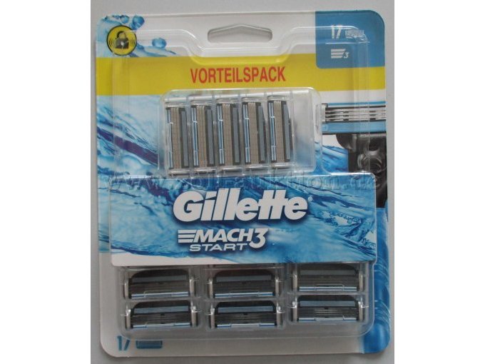 17 Ersatzklingen Vorderseite