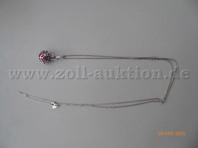Pos. 9 - Halskette Silber 925 mit Anhänger 60 cm