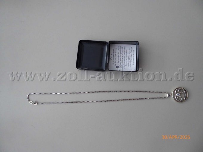 Pos. 8 - Halskette Silber 925 Venezianer mit Anhänger 42 cm