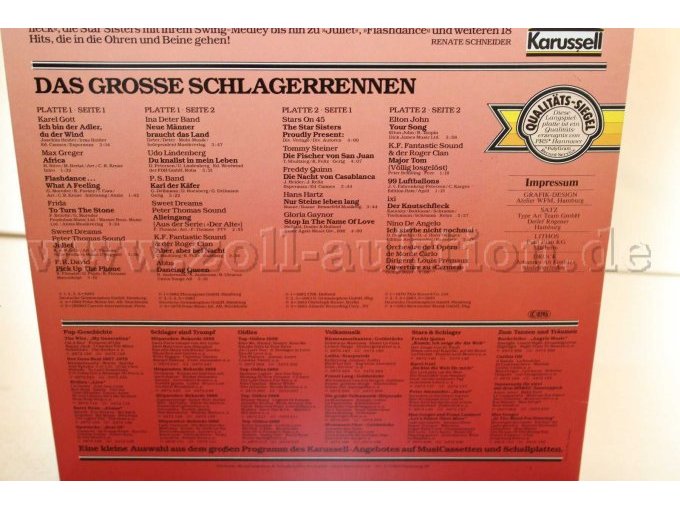 Schlagerrennen Rückseite