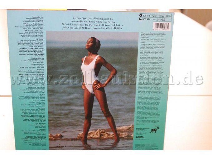 Whitney Houston hinten