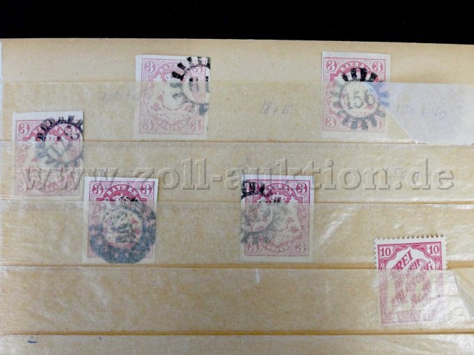 Teilansicht eine Einsteckkarte