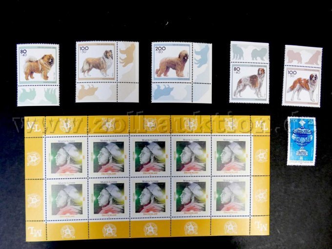 Teilansicht Briefmarken, lose