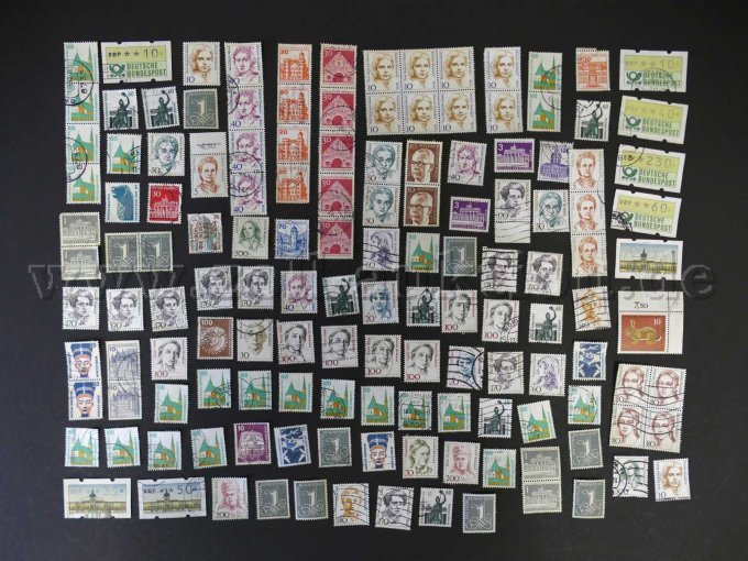 Teilansicht lose Briefmarken