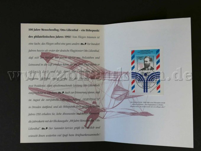 Jahreskarte 100 Jahre Menschenflug