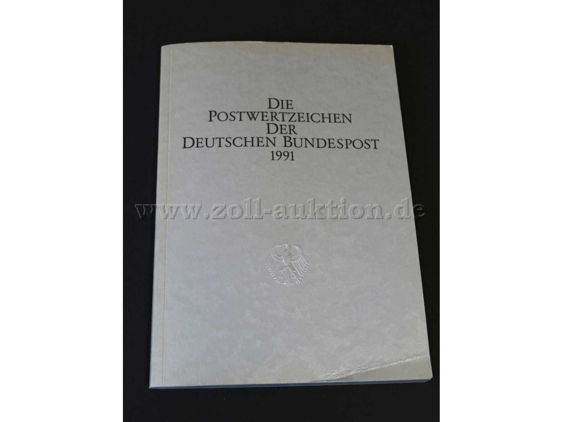 Buch Postwertzeichen Deutsche Bundespost 1991