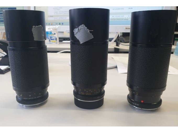 3 x Objektiv Leitz Vario Elmar-R
mit Gebrauchsspuren 3 x Objektiv Leitz Vario Elmar-R
mit Gebrauchsspuren