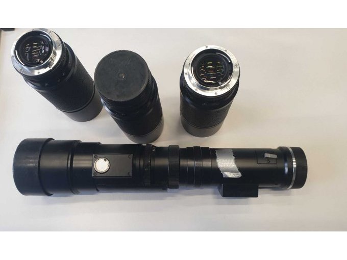 3 x Objektiv Leitz Vario Elmar-R und 1  x Objektiv Leitz Telyt