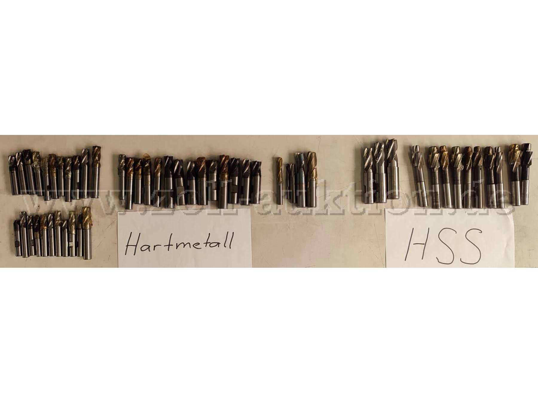 Konvolut verschiedener HM- HSS Fräser, sowie Zylindersenker