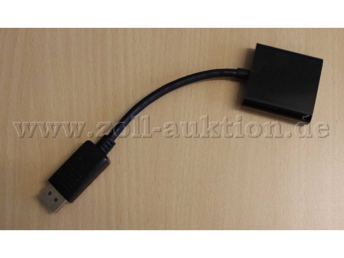 DisplayPort ohne Verpackung (Draufsicht andere Perspektive)