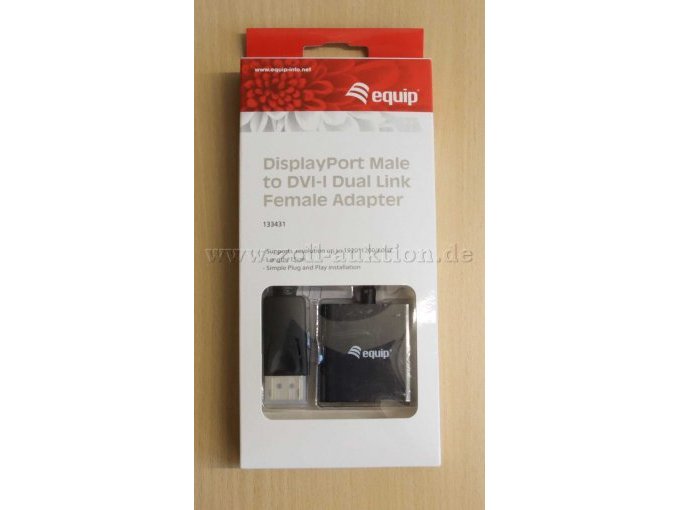 DisplayPort in Originalverpackung (Draufsicht)