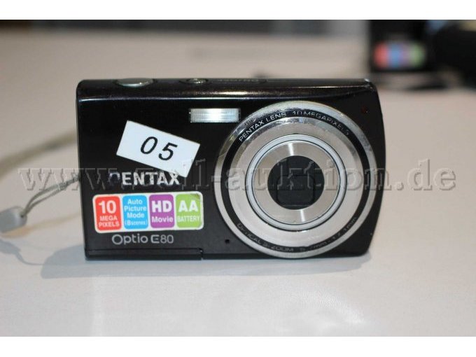 1 set van 3 compactcamera's "E 80" van Pentax met beschadigingen – foto 10 – kavel bij Zoll-Auktion, Erfurt